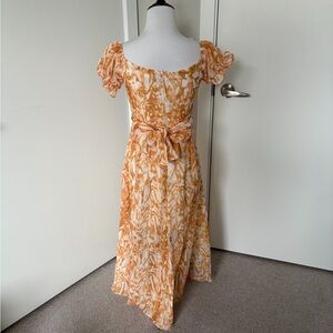 New with tags Selfie Leslie Elegant Orange Tie-Dye Dress small